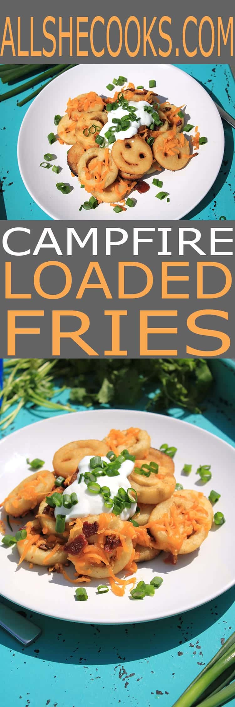 Campfire Loaded Fries are a kid-friendly easy campfire recipe that you can make in your backyard or at the campground. Tasty and easy to make.
