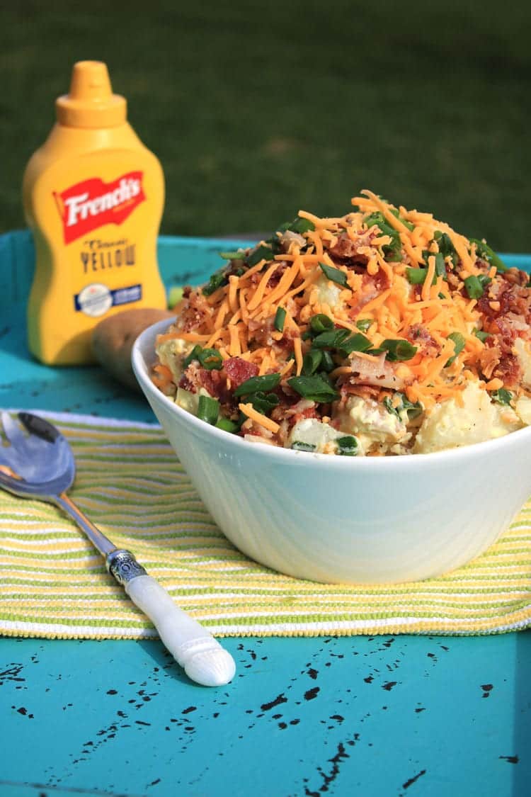 loaded potato salad bacon 