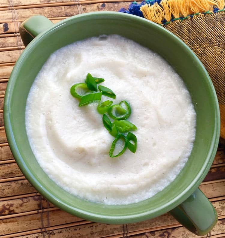 flavorful cauliflower and cheese soup