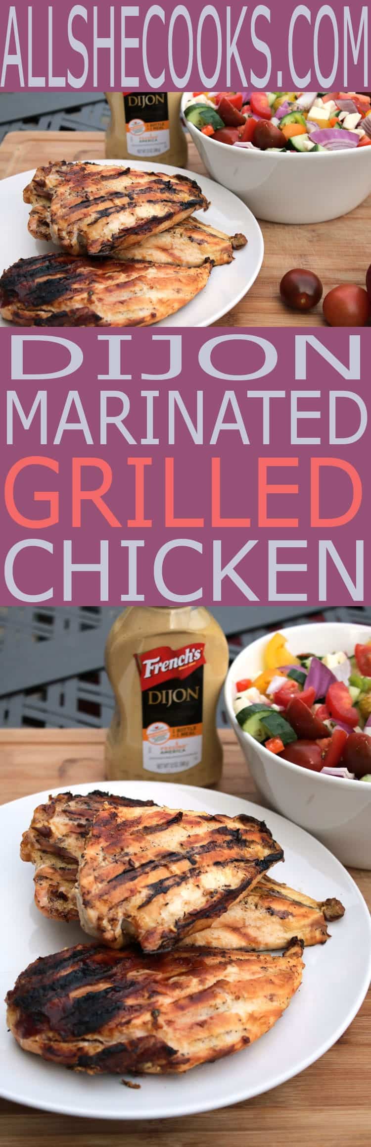 Enjoy a delicious, moist grilled chicken recipe with our Dijon Grilled Chicken. Chicken is marinated and grilled with Dijon mustard and seasoned to perfection.