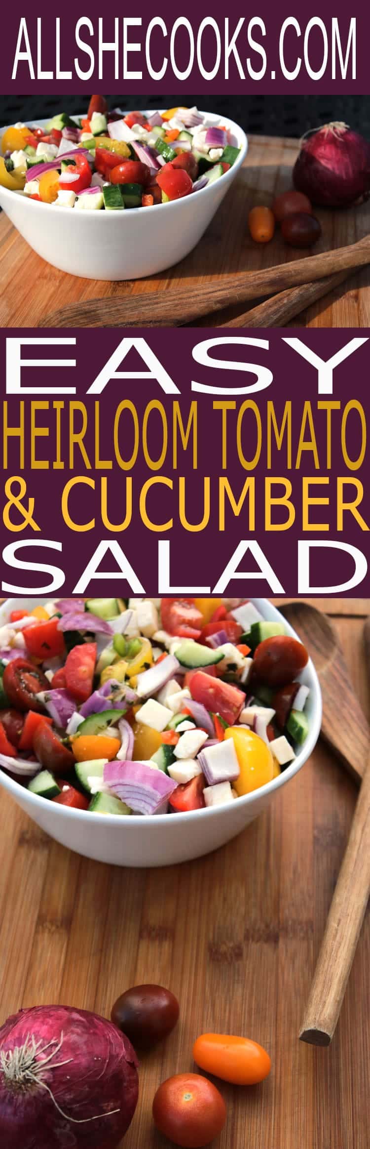 You can't go wrong with our tasty Heirloom tomato and Cucumber Salad. Perfect for a main dish or served as a side, this summer salad recipe is full of flavor fresh from the garden.