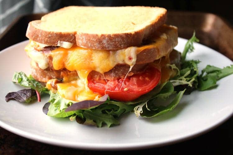 Heirloom Tomato Gourmet Grilled Cheese Sandwich and Giveaway! - All She  Cooks