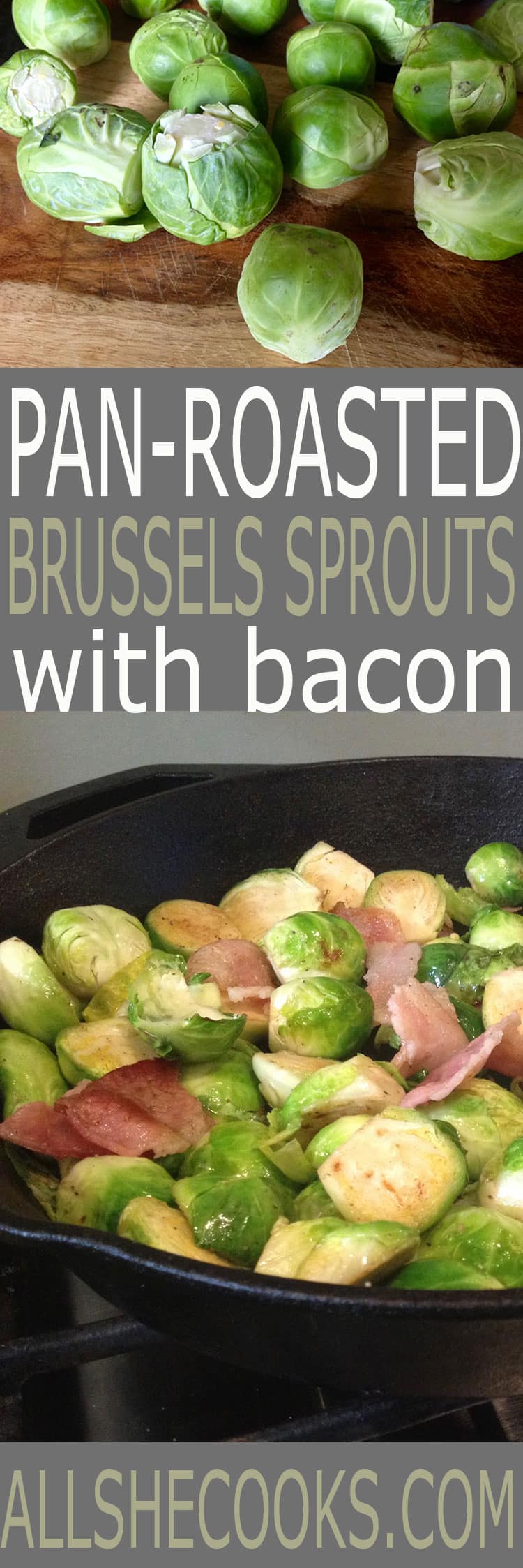 Perfect side dish recipe. Pan Roasted Brussels Sprouts make a nice low-carb side to pork or chicken.