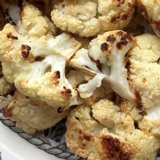 delicious side dish of roasted cauliflower easy to make