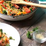 Permalink to: Gluten Free Pasta Primavera Recipe with Sweet Potato and Zucchini 'Noodles' Dinner is on the table with easy primavera recipe.