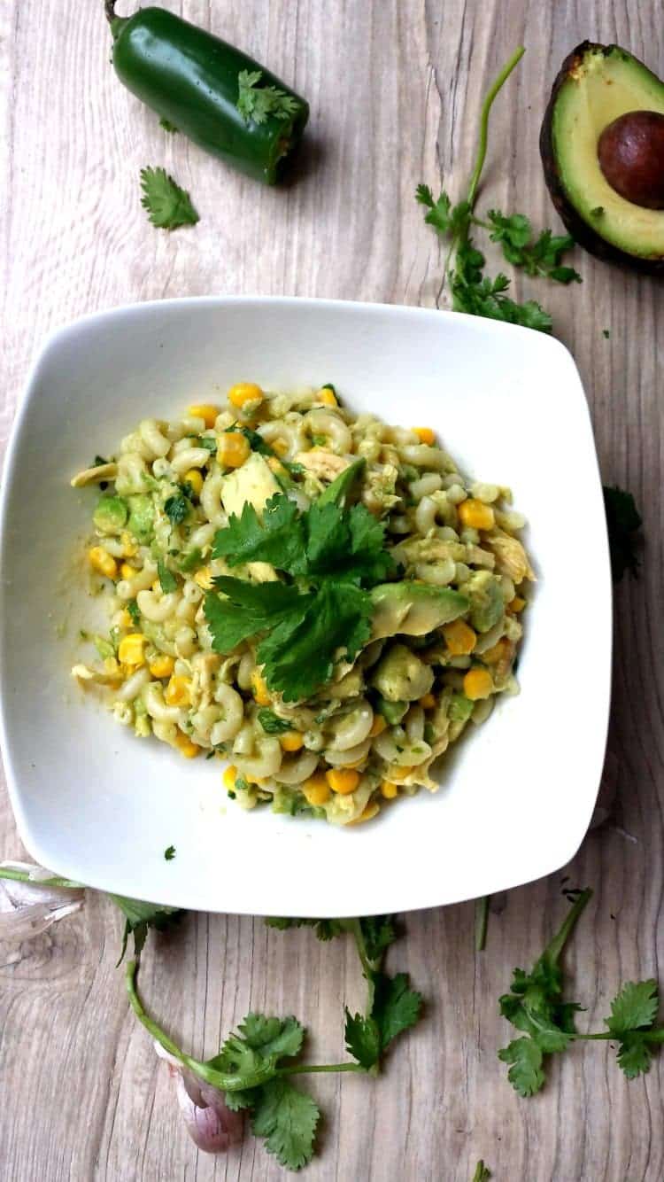 Salsa Verde Mexican Pasta Salad