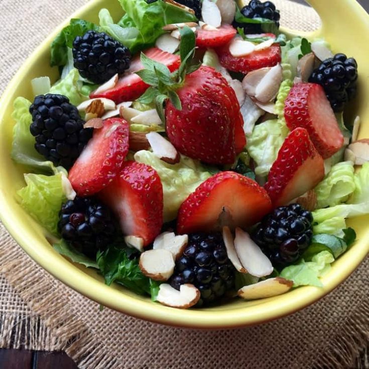 Tasty Berry Salad with Raspberry Vinaigrette