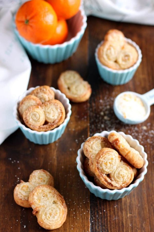 Clementine Palmiers A quick and easy recipe using puff pastry dough All She Cooks