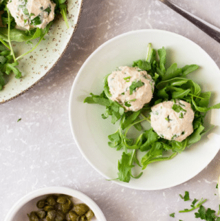 Italian Tuna Balls with Lemon and Capers. A great, easy and delicious Italian appetizer that's ready in no time. All She Cooks