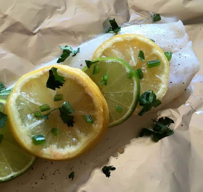 Citrusy Orange Roughy in Foil Packets Baked or Grilled