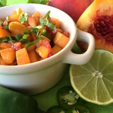 Peach Salsa Recipe is an Easy Fruit Salsa for Summer