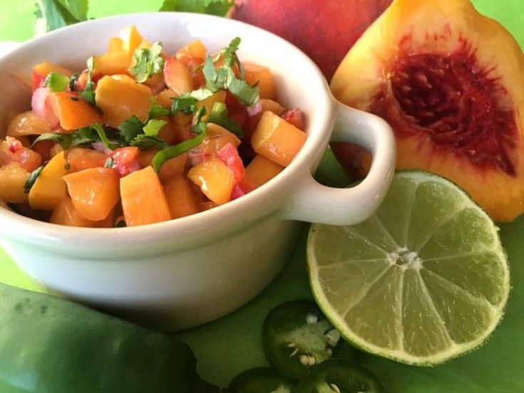 Peach Salsa Recipe is an Easy Fruit Salsa for Summer
