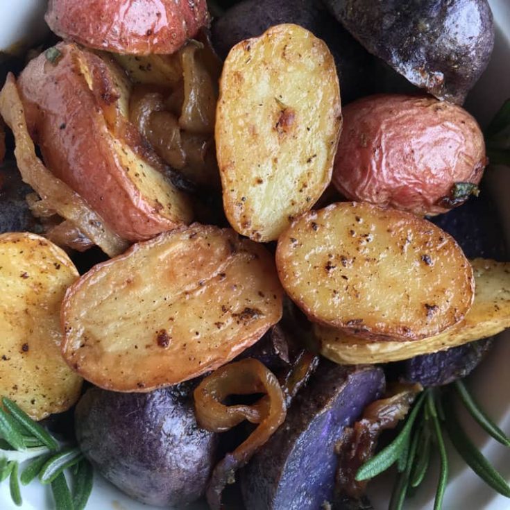 Colorful Rosemary Roasted Potatoes Recipe