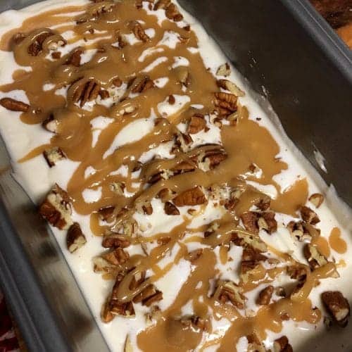 Make No-Churn Salted Caramel Pecan Ice Cream at Home - All She Cooks