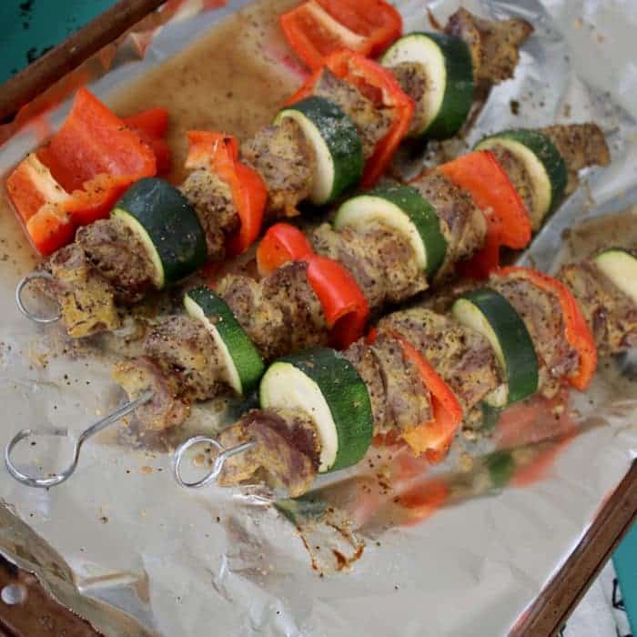 Quick Marinade Beef Kabobs Recipe All She Cooks