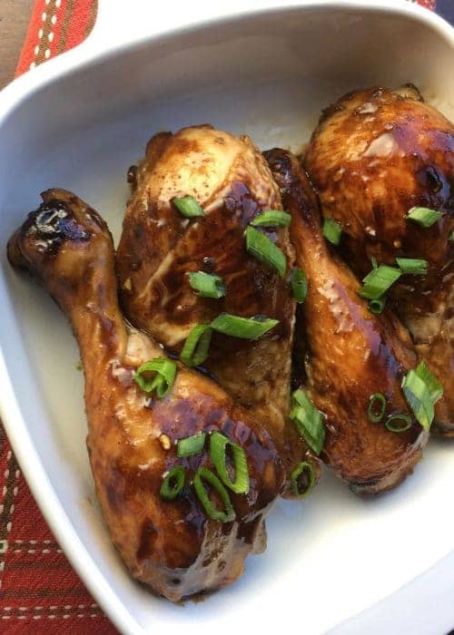 Easy Glazed Chicken Drumsticks Recipe in Balsamic Vinegar All She Cooks