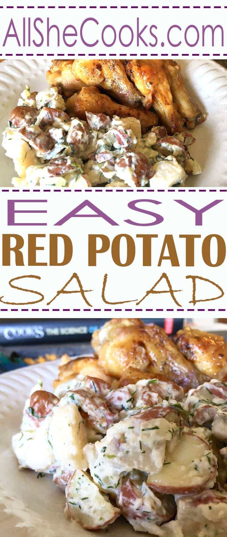Easy Red Potato Salad is the perfect potato salad to serve with your BBQ or potluck this summer.