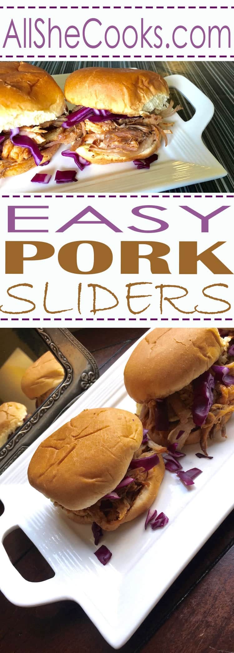 Pork Sliders recipe for an easy to make pork sandwich recipe that is always a big hit. Looking for a meal to feed a crowd? Make a big batch of Pork Sliders Sandwiches. They are always a winner.