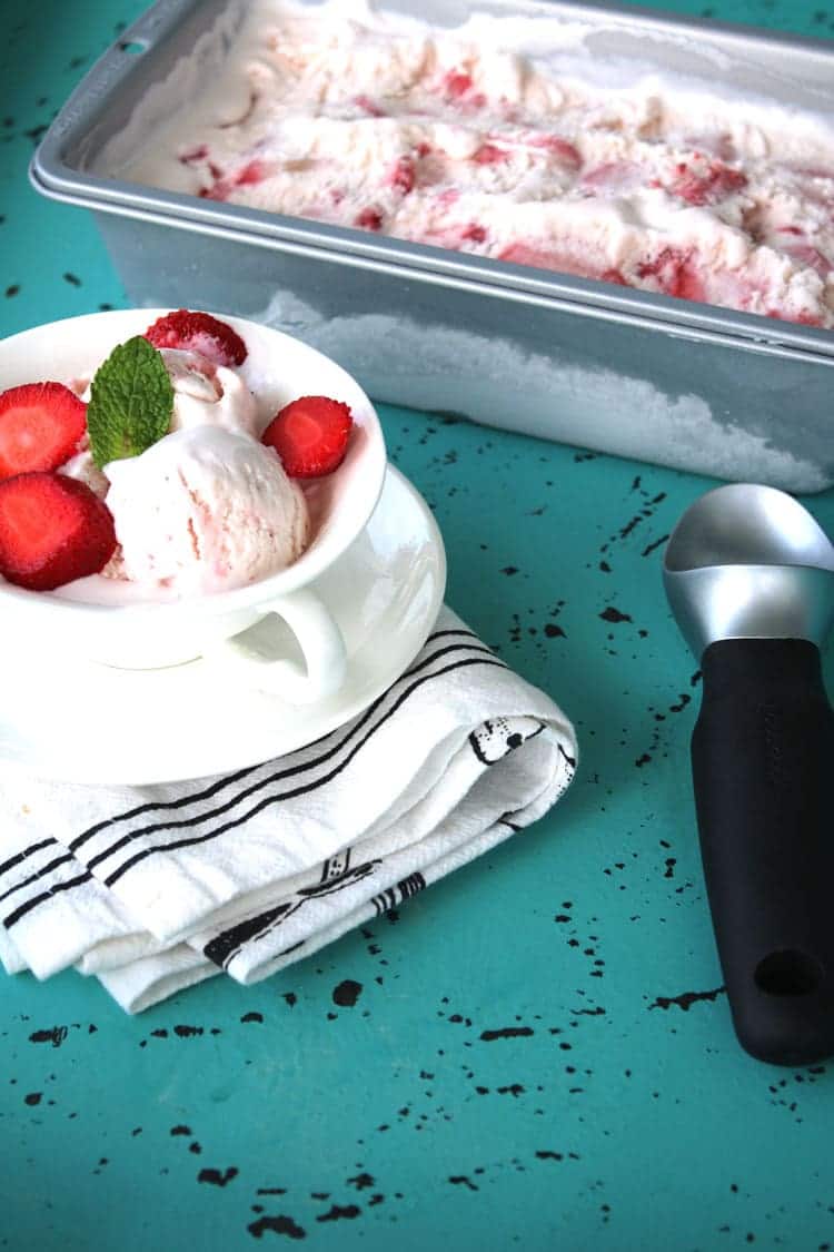 Easy No Churn Strawberry Ice Cream Homemade Ice Cream Goodness All