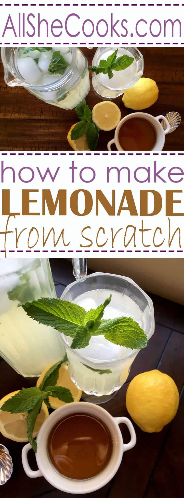 Learn how to make lemonade from scratch with this easy do it at home recipe.