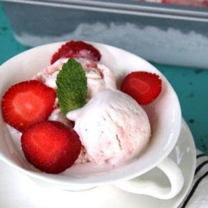 Make this easy No Churn Strawberry Ice Cream at home for a delicious fresh homemade dessert everyone will love. Add in mix-ins for a fun twist of ice cool dessert fun.