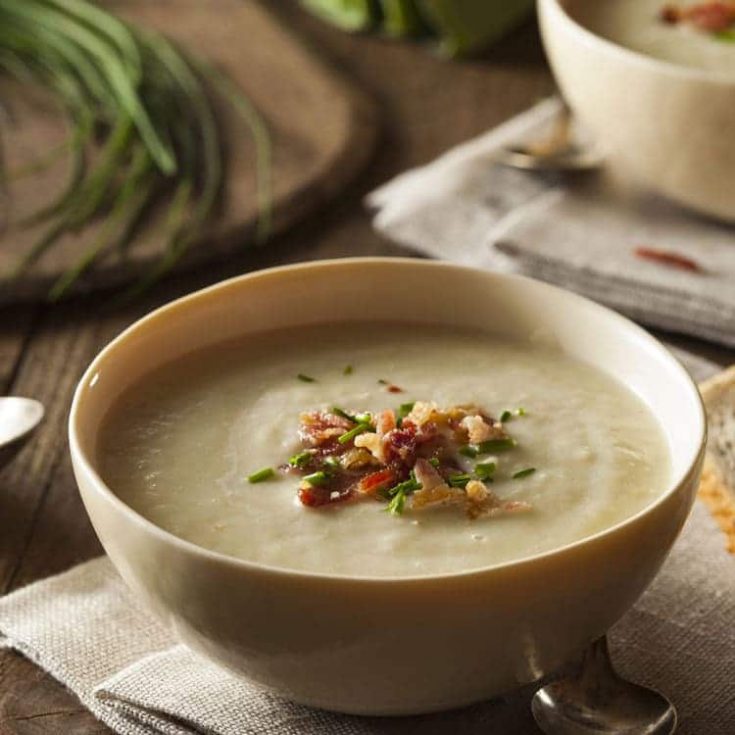 Instant Pot Creamy Chicken Leek Soup