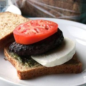 Caprese Pesto Burger recipe