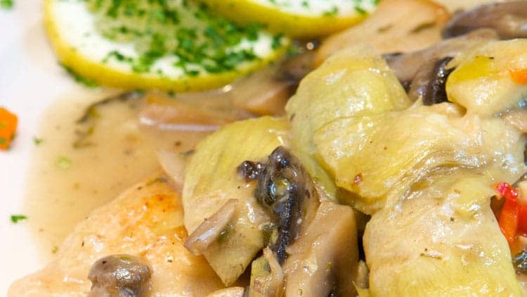 Chicken and Artichoke Dinner - Easy Instant Pot Chicken Thighs Recipe