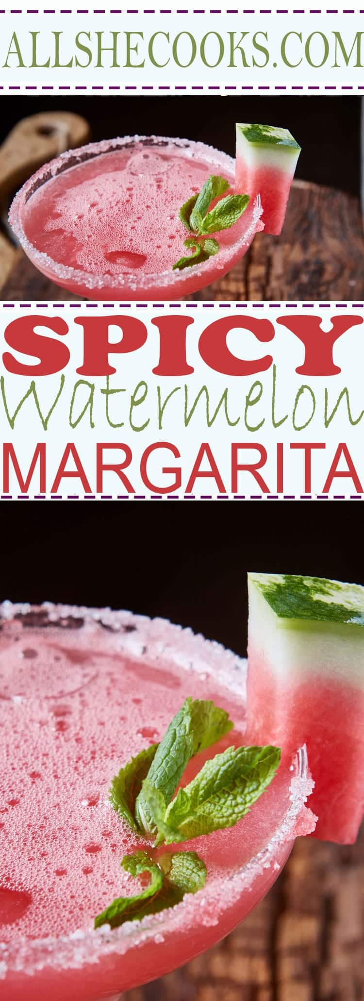 Simple Watermelon Margarita recipe perfect for serving for cocktail hour or for your favorite party drink. This alcoholic drink is a crowd pleaser.