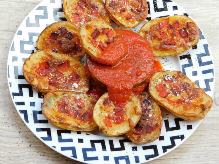 Pepperoni Pizza Potato Skins