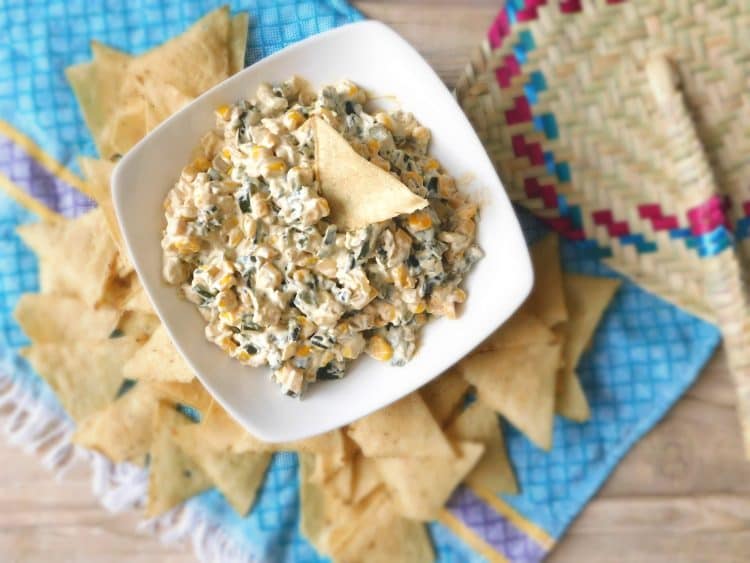 5 Ingredient Roasted Poblano Pepper Dip