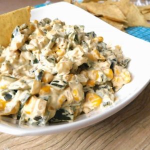 5 Ingredient Roasted Poblano Pepper Dip