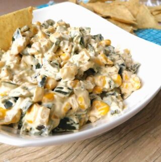 5 Ingredient Roasted Poblano Pepper Dip