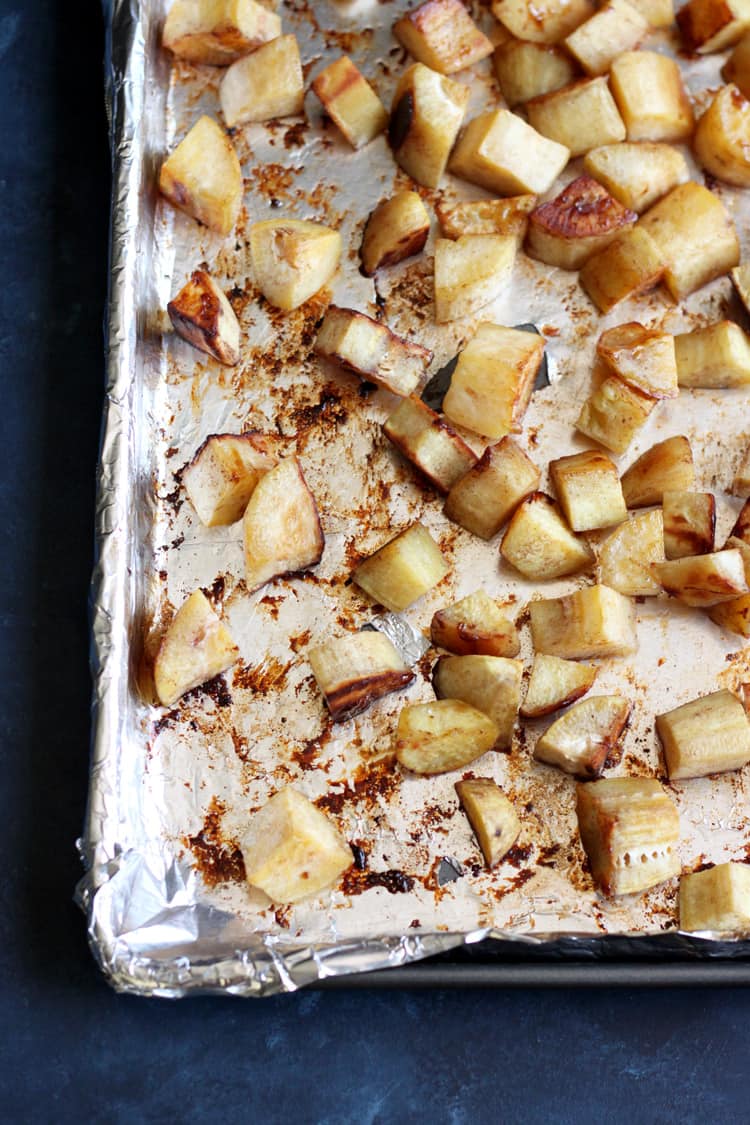 This Oven Roasted Sweet Potato with Cinnamon Sugar is an easy recipe to make for dinner or as a Thanksgiving side dish that will make the house smell great!