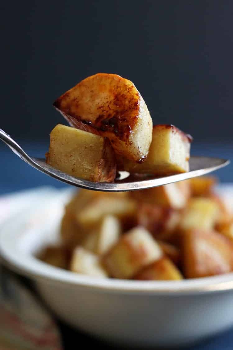 This Oven Roasted Sweet Potato with Cinnamon Sugar is an easy recipe to make for dinner or as a Thanksgiving side dish that will make the house smell great!