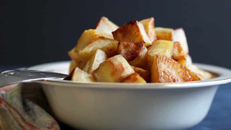 This Oven Roasted Sweet Potato with Cinnamon Sugar is an easy recipe to make for dinner or as a Thanksgiving side dish that will make the house smell great!