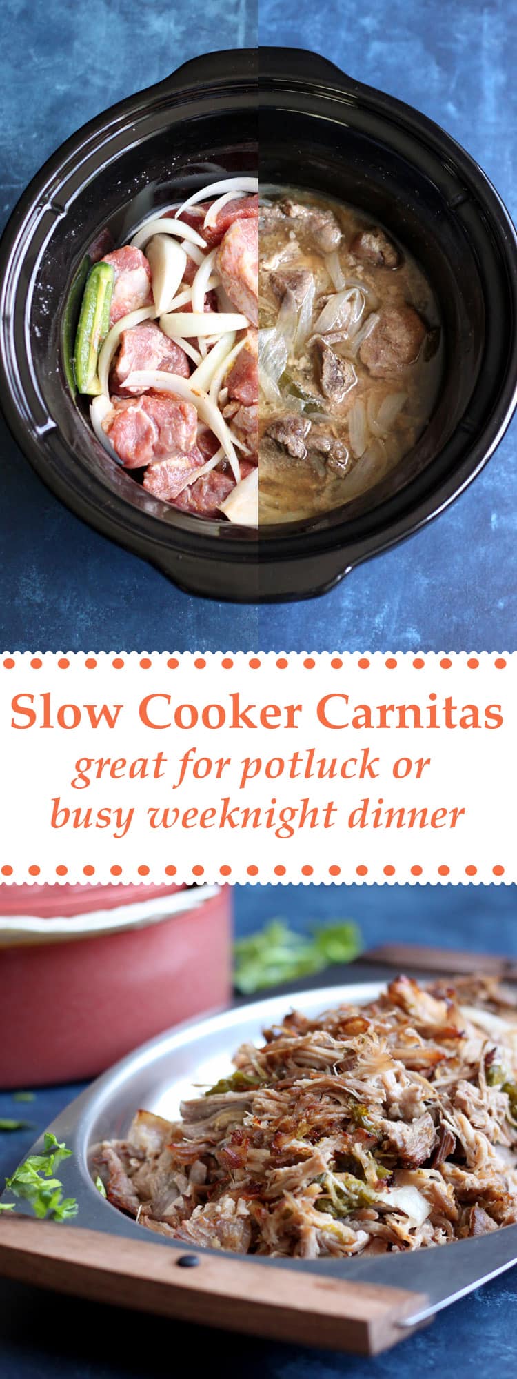 A recipe for Slow Cooker Carnitas, so easy you can make it in your sleep. Not only that, there are countless ways to serve it up, so you'll never get bored!