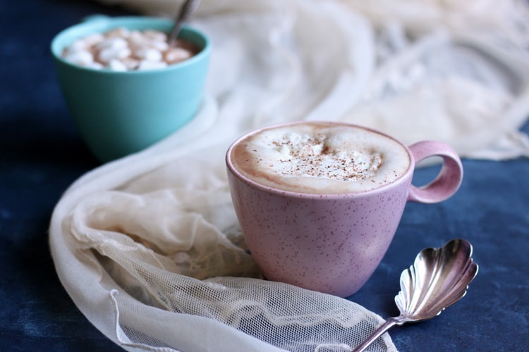 Tired of the same old store bought cocoa pack? Try this easy homemade Spiced Hot Chocolate with nutmeg and cinnamon, and stay sweet this holiday season!