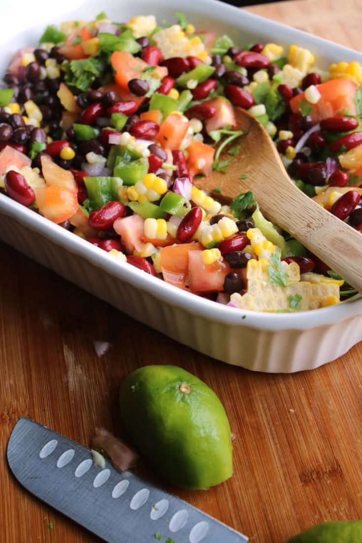 Cowboy Caviar - An Easy Corn and Bean Salad or Dip Recipe