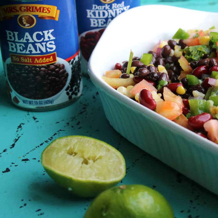 easy salad with beans for protein