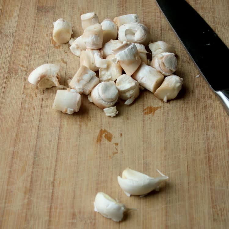 mushroom stems for stuffed mushrooms