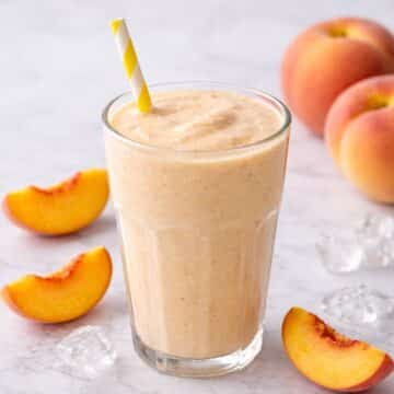 peach milkshake