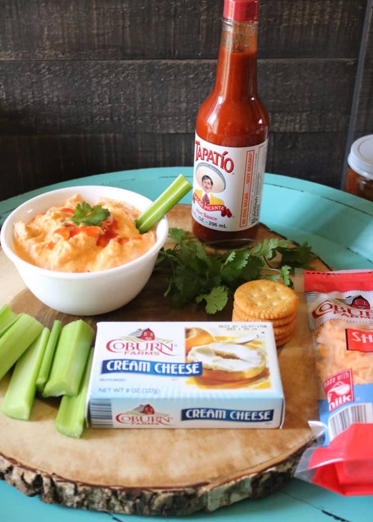 Chicken Buffalo Dip with Celery
