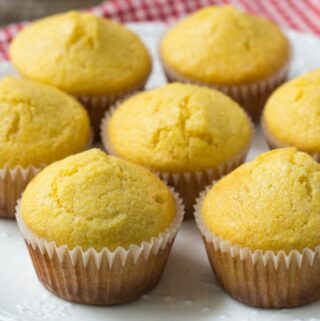 These cornbread muffins are made with buttermilk and a touch of honey. Delicious for breakfast or as a side dish!