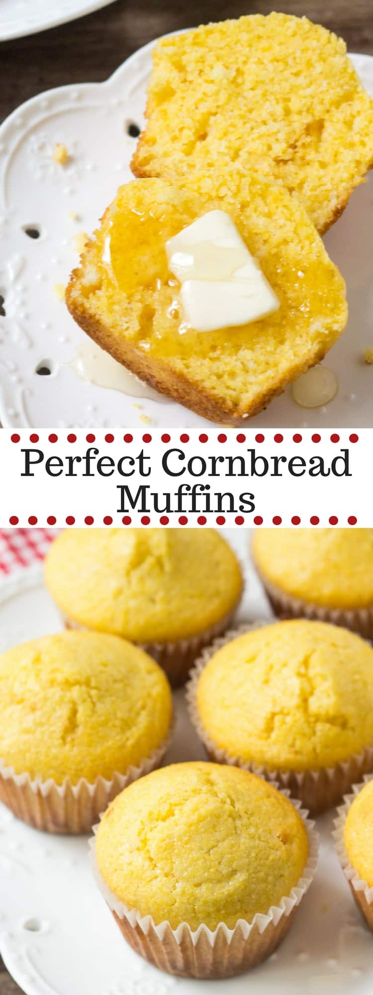 These cornbread muffins are made with buttermilk and a touch of honey. Delicious for breakfast or as a side dish!