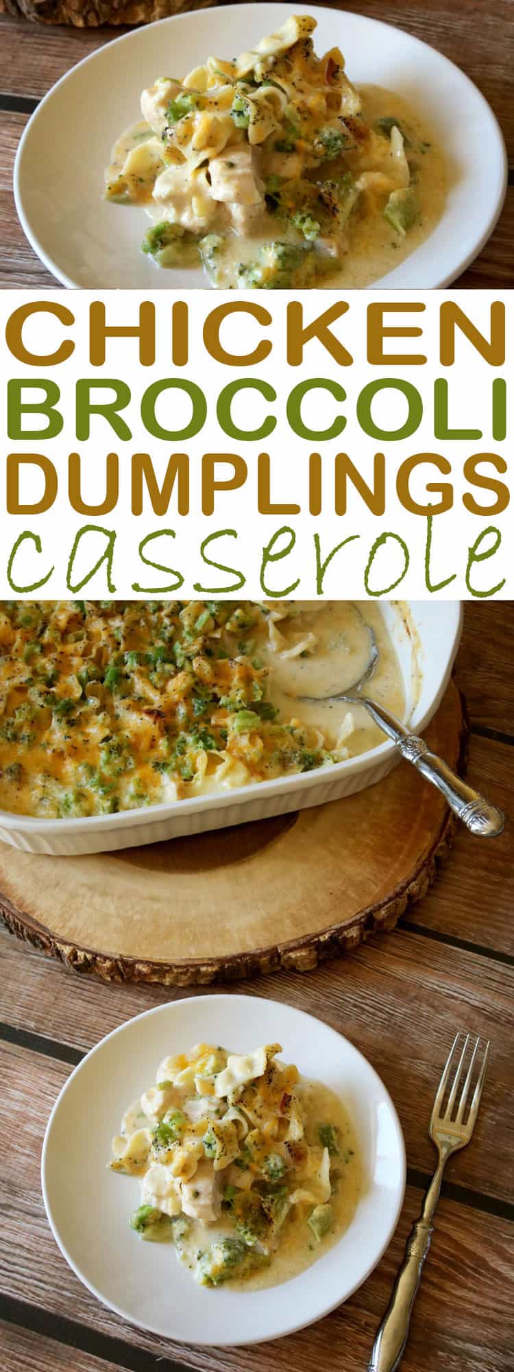 Looking for an easy dinner idea? Our easy Chicken Broccoli Dumplings Casserole is an easy recipe using #NoYolks noodles for a lower fat complete dinner ready for the table. #MC #NoOtherNoodle #ad Get the recipe--> (blog post link) #healthymeals #chickendinner #noodles #easyrecipes