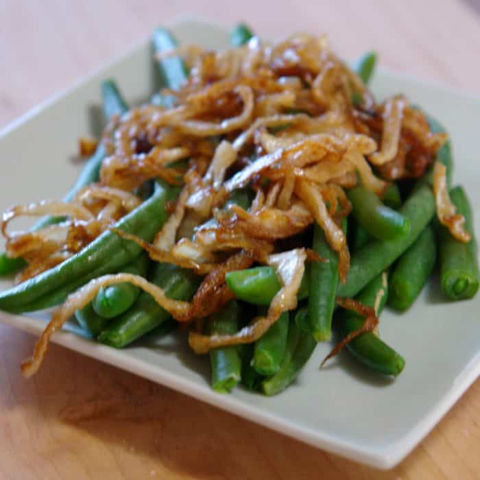 Green Beans with Caramelized Onions Quick & Easy Side Dish