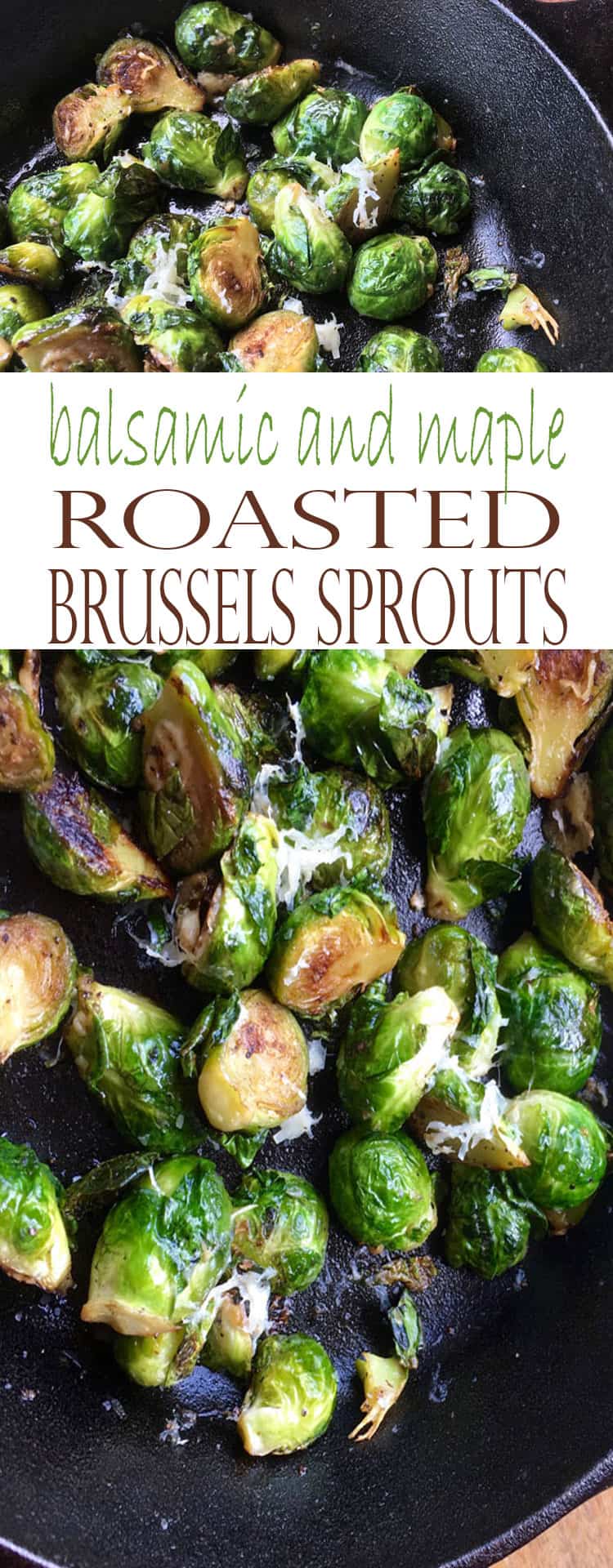 Balsamic and Maple Roasted Brussels Sprouts are the perfect healthy side dish. The Brussels sprouts are roasted to perfection and drizzled with a maple-balsamic glaze, making this dish the perfect combination of savory and sweet.