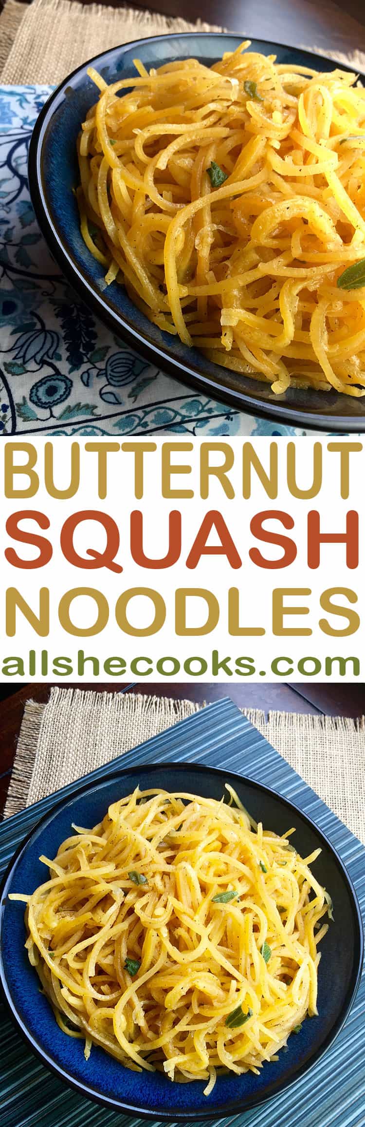 Want to eat pasta but counting your calories? Need an eggless noodle? Butternut Squash Noodles are so delicious, easy to make and good for you.