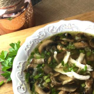 chicken soup recipe with mushrooms